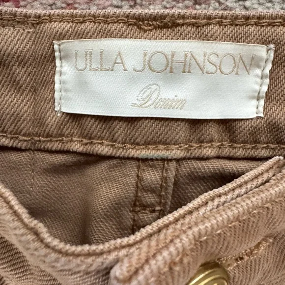 ULLA JOHNSON Flared Jeans Tan Size 23 - Picture 3 of 6